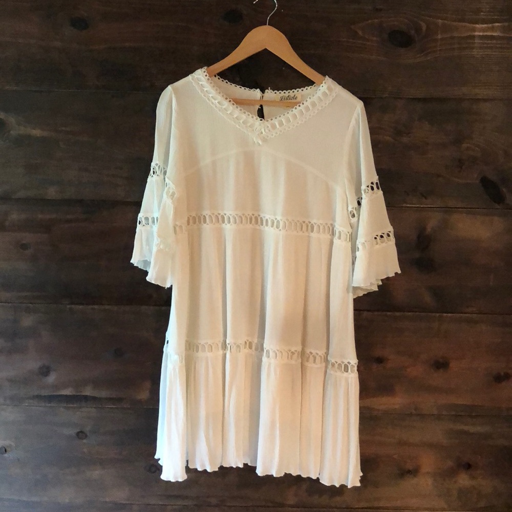 White Cotten eyelet dress